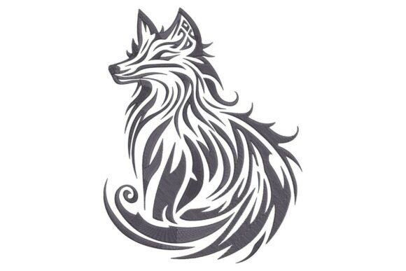 Elegant Fox with Swirling Tribal Tail Review