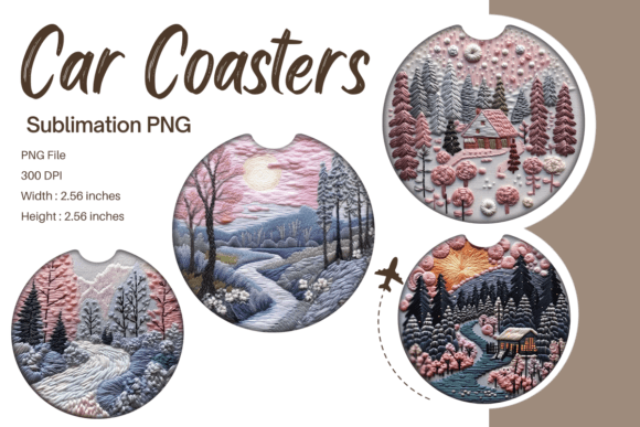 Review: 3D Christmas Tree Embroidery Car Coaster
