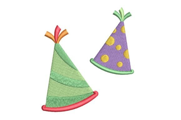 Review: Colorful Party Hats Embroidery Design