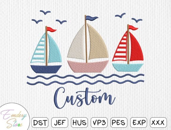 Review: Customizable Nautical Embroidery Design