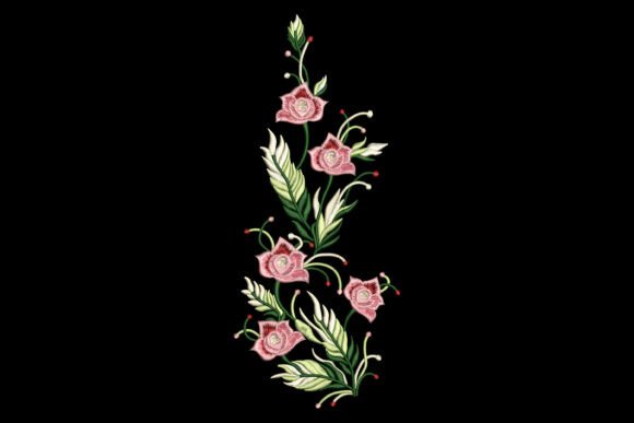Review: Elegant Pink Floral Cascade for Apparel
