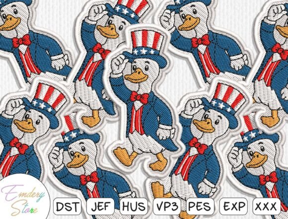 Review: Patriotic Animal Embroidery Design