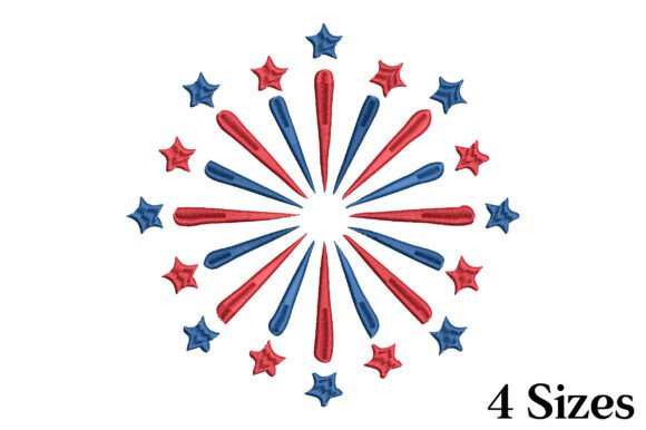 Review: Patriotic Firework Burst Embroidery Desi