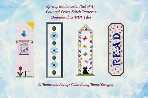 Review: Spring Cross Stitch Bookmarks for Etsy