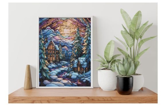 Review: Stained Glass Winter Cross Stitch for Etsy Shops