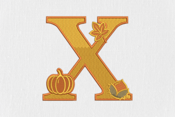 Reviewing Letter X Autumn Monogram for Boutique Sweatshirts