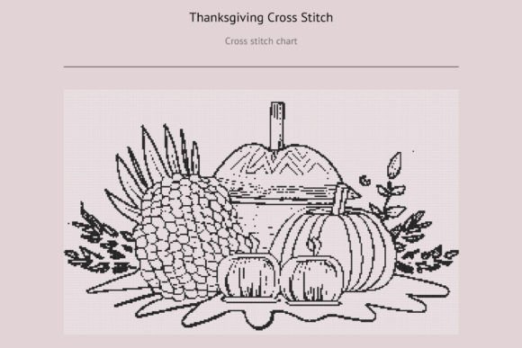 Reviewing Thanksgiving Cross Stitch for Craft Fairs