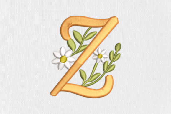 Reviewing The Letter Z: Feathered & Leafy Design