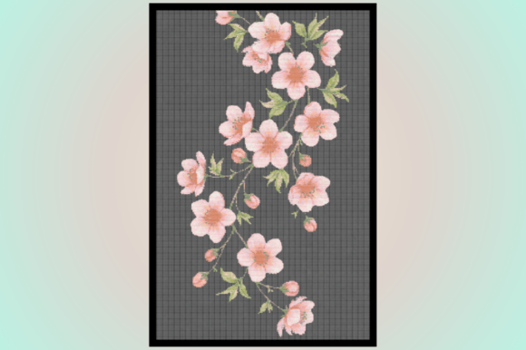 Reviewing the Soft Pink Floral Branch Cross Stitch Pat